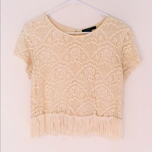 Forever 21: Cream Lace Blouse